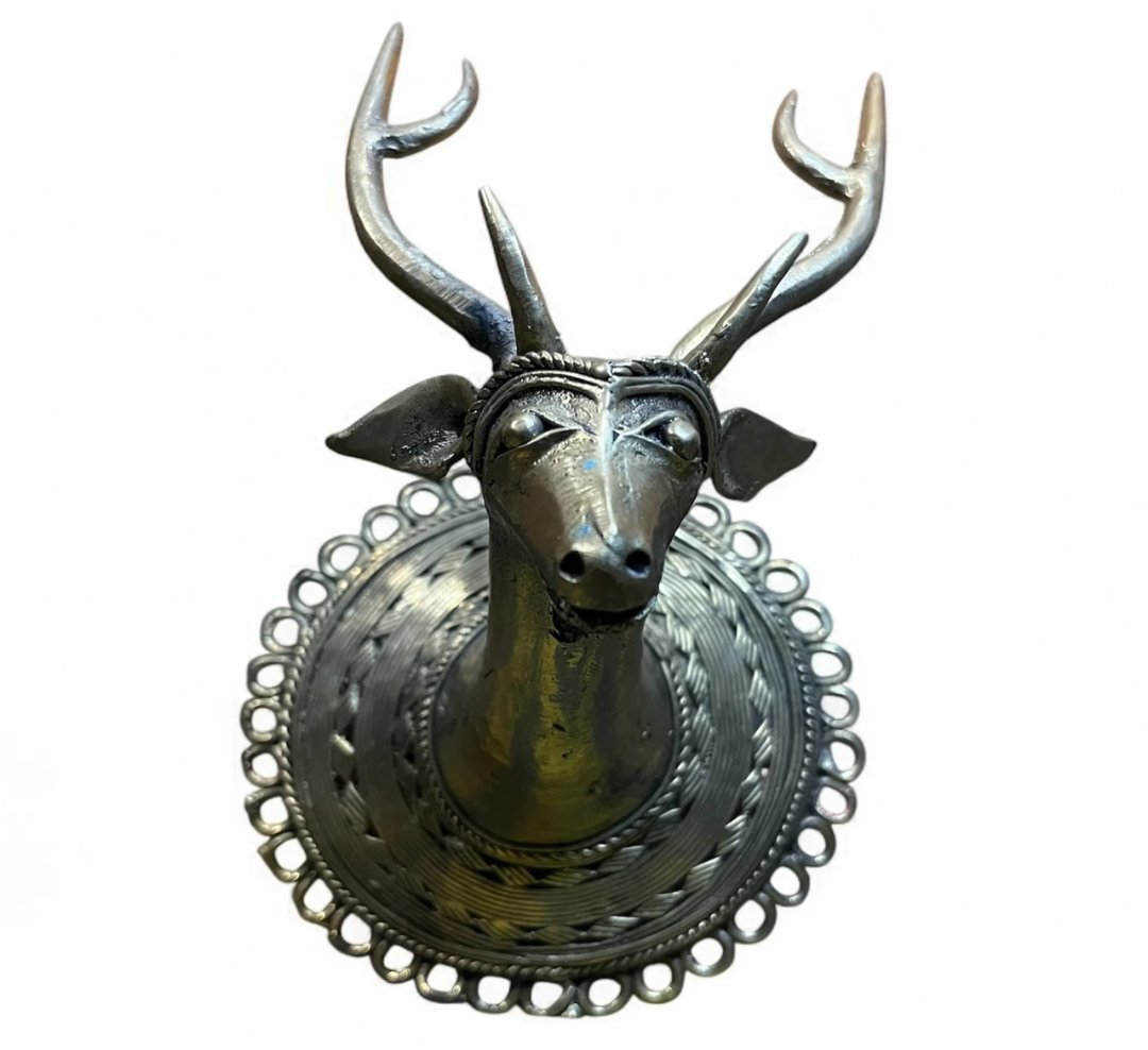 Exquisite Handcrafted Brass Deer Head Wall Decor-ruralrack