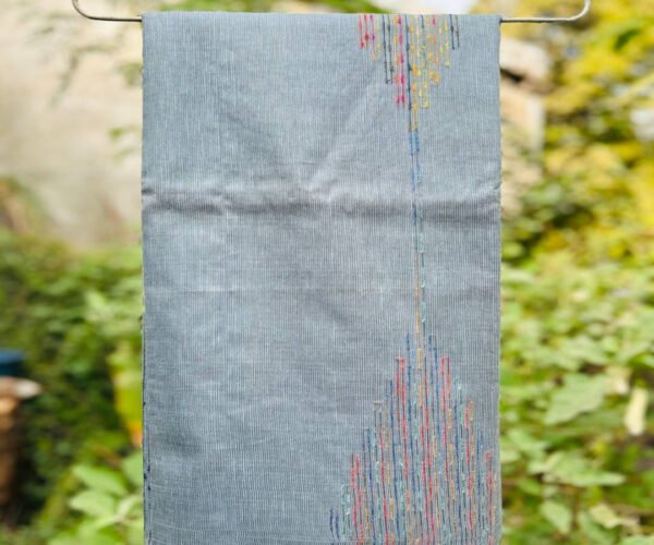 Kosa Silk Saree Grey - ruralrack.com