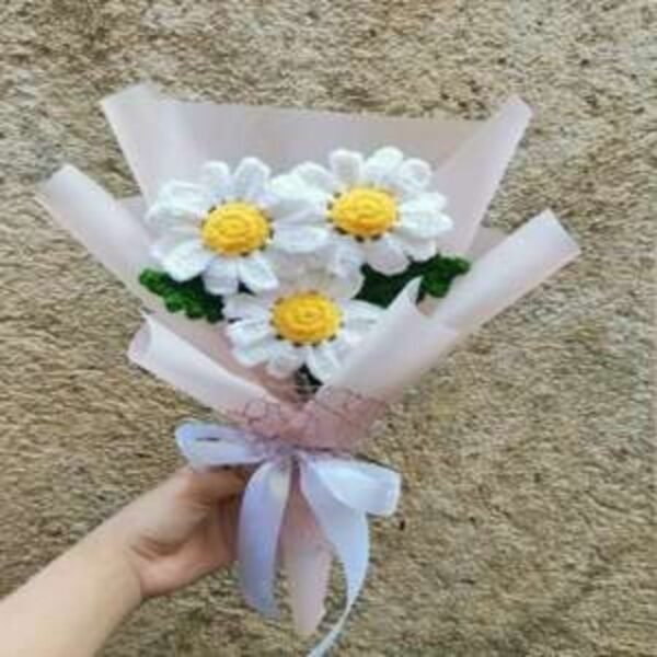Crochet Daisy Flowers Bouquet-ruralrack